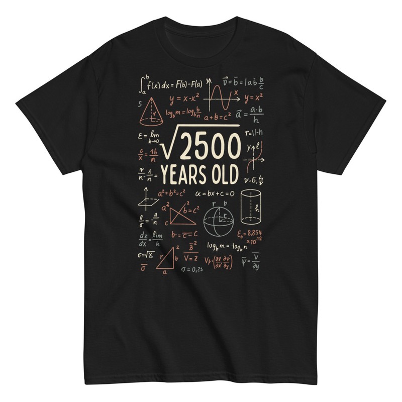 T-shirts: Équations Mathématiques 50 Ans