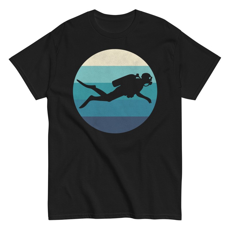 T-shirts: Plongeur Rétro Original