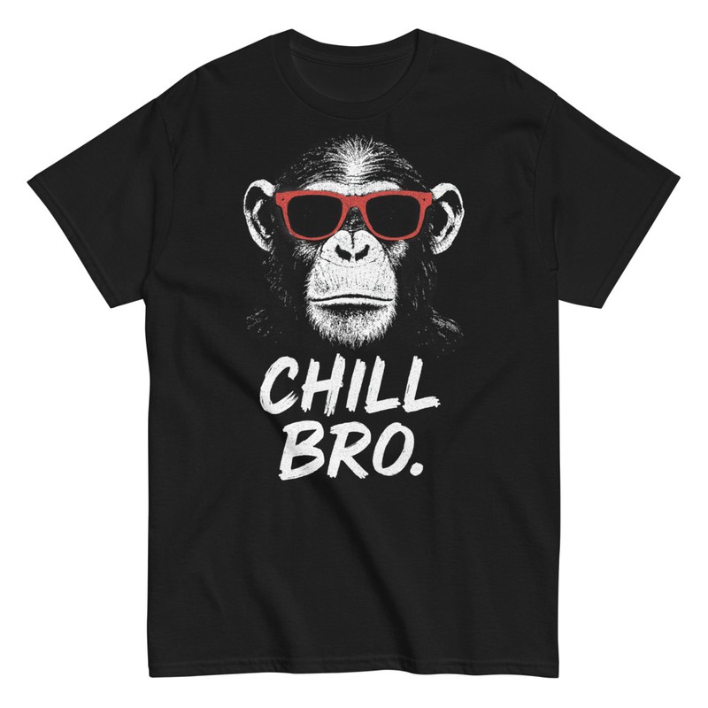 T-shirts: Singe Drôle Chill Bro