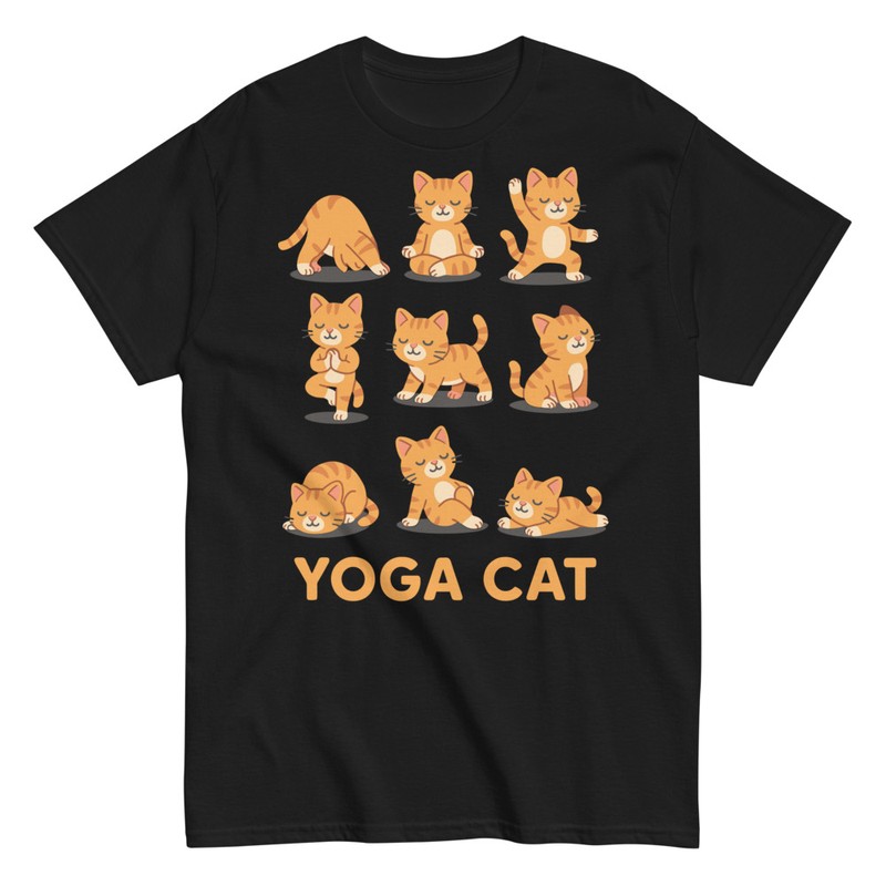 T-shirts: Chat Yoga Drôle