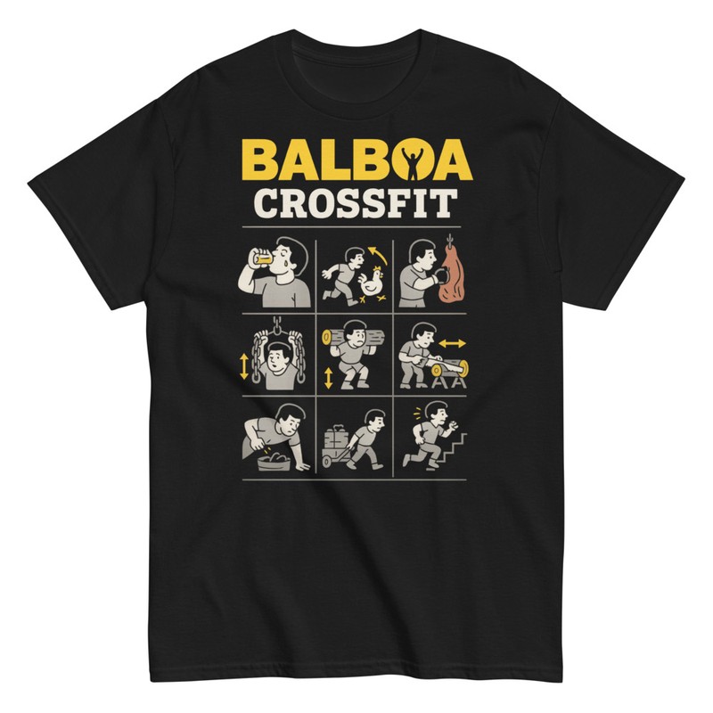 T-shirts: Parodie Drôle Balboa CrossFit