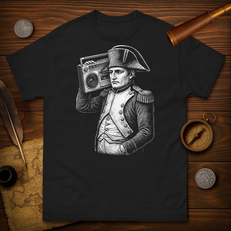 T-shirts: Napoléon Drôle avec Boombox