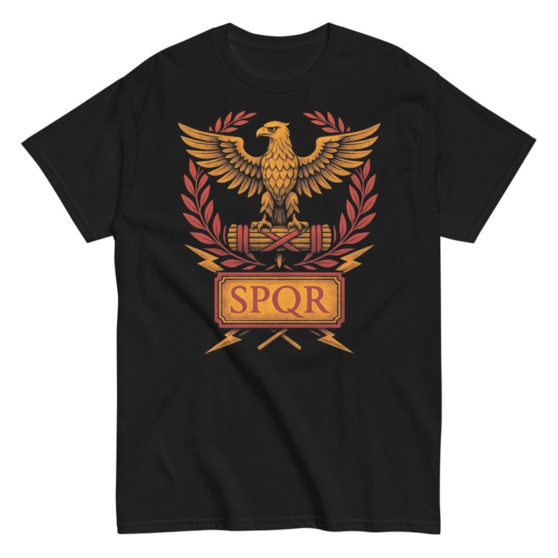 T-shirts: Emblème Aigle SPQR Rome