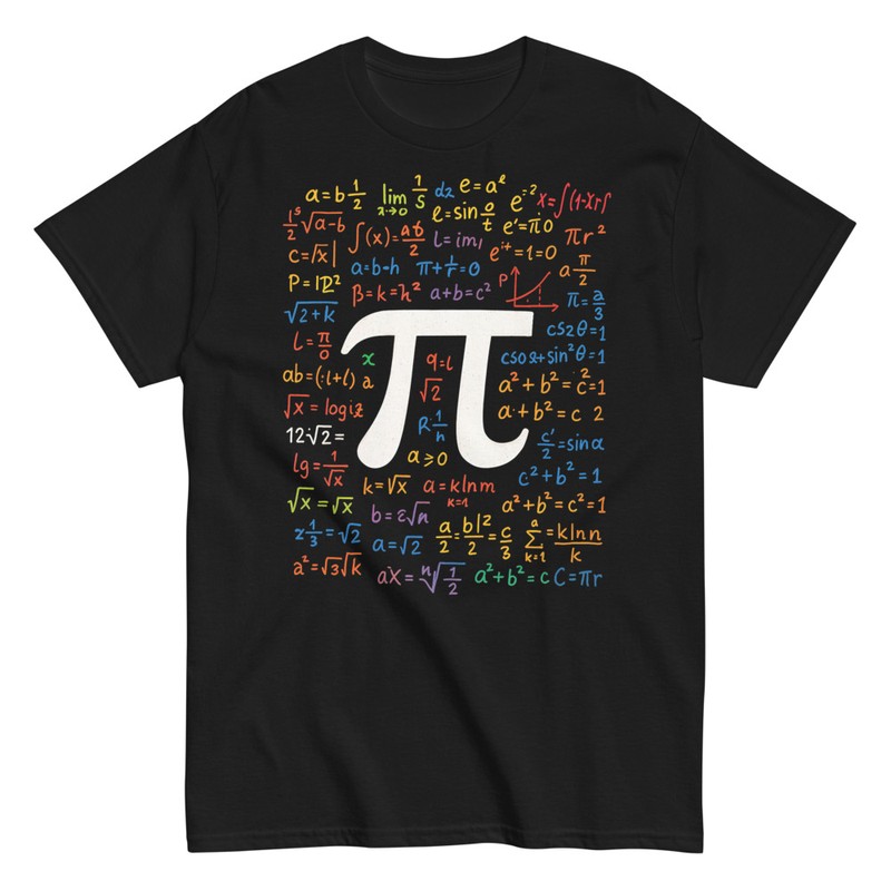 T-shirts: Calcul avec Pi et Formules