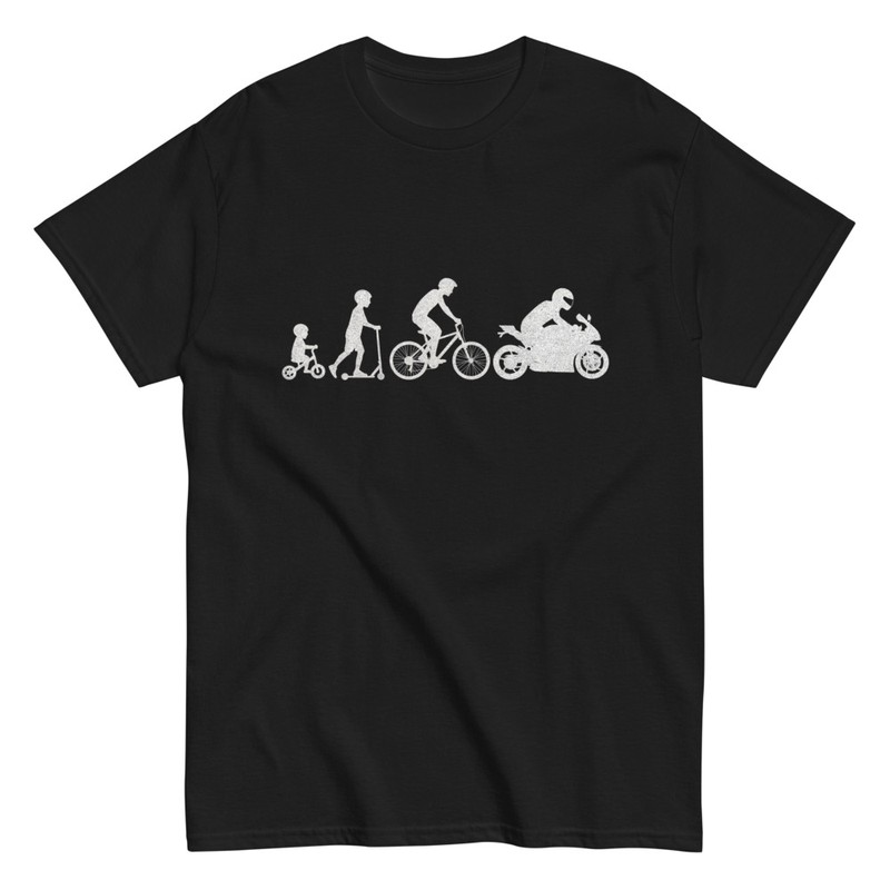 T-shirts: Évolution Motard Drôle