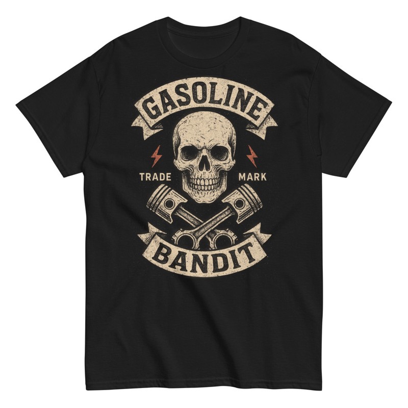 T-shirts: Gasoline Bandit Crâne