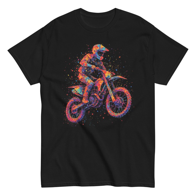 T-shirts: Motocross Coloré