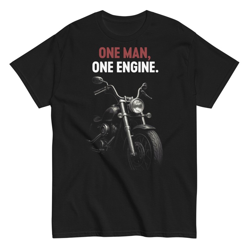 T-shirts: Passionnés de Motos One Man One Engine