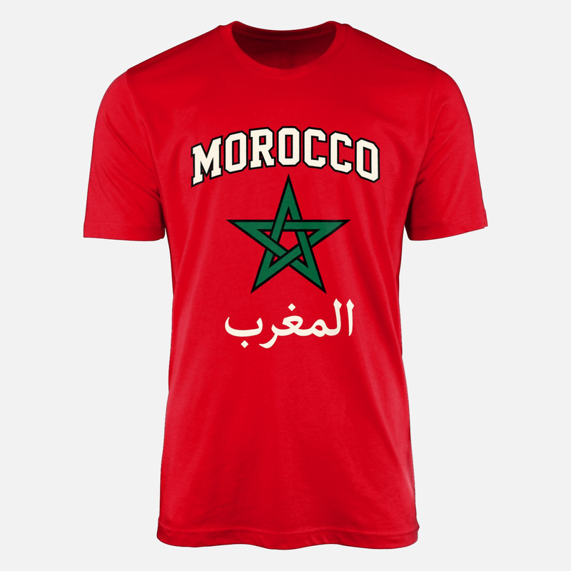 T-shirts: Maroc, &eacute;toile et embl&egrave;me