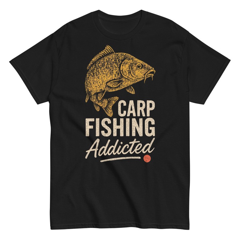 T-shirts: Vintage pour Amateurs de Pêche à la Carpe