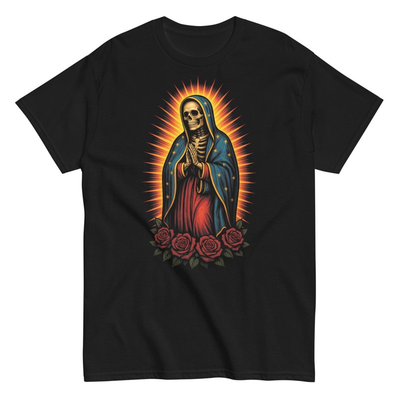 T-shirts: Squelette Religieux Sombre