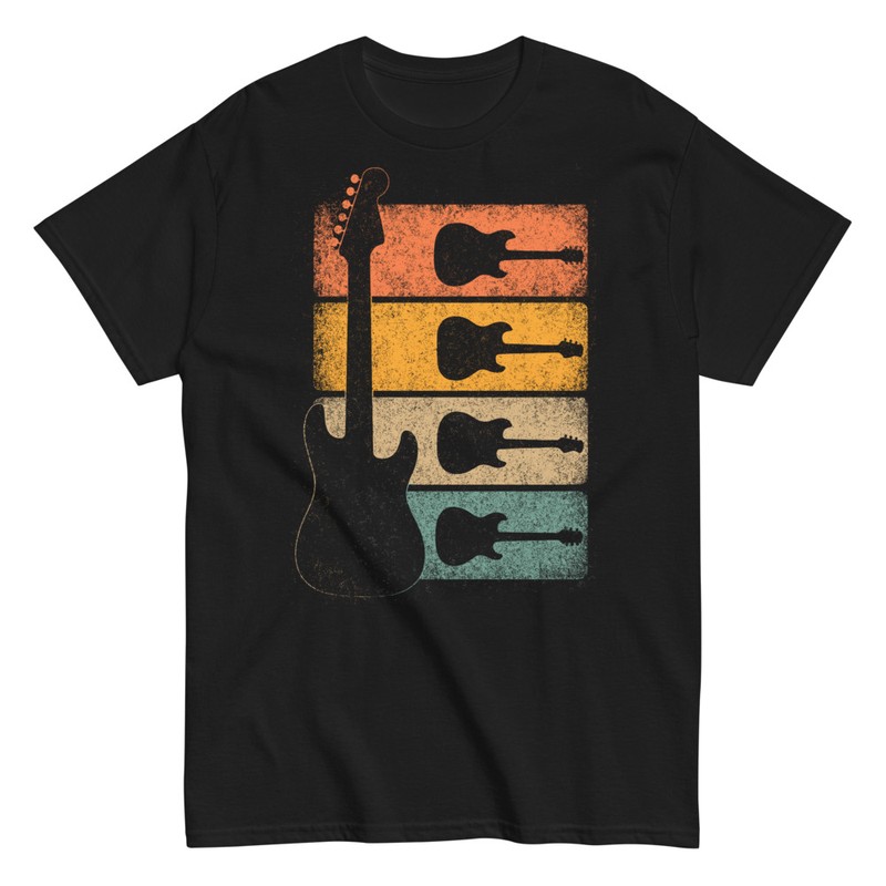 T-shirts: Guitares Électriques Rétro
