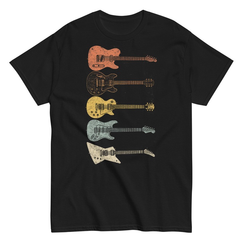 T-shirts: Guitares Électriques Rétro