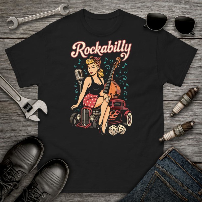 T-shirts: Style Rétro Rockabilly Femme