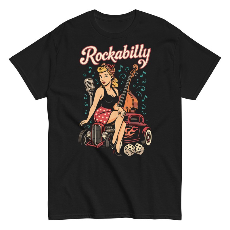T-shirts: Style Rétro Rockabilly Femme