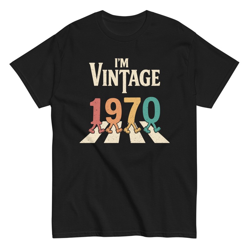 T-shirts: Vintage 1970 55 Ans Abbey Road