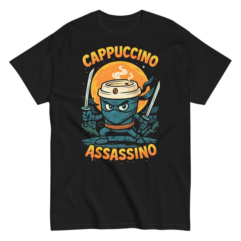 T-shirts: Cappuccino Assassino Ninja Café