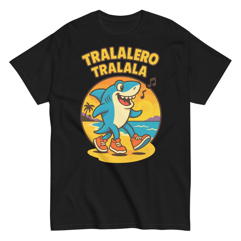 T-shirts: Tralalelo Tralala Requin Marche Plage
