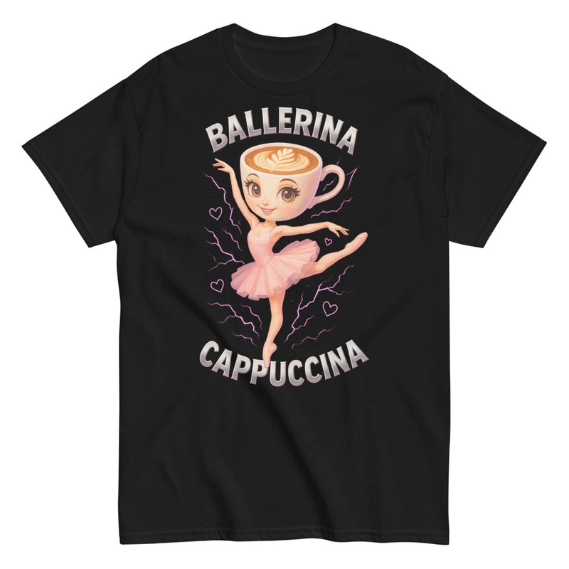 T-shirts: Ballerine Cappuccina Art Amusant