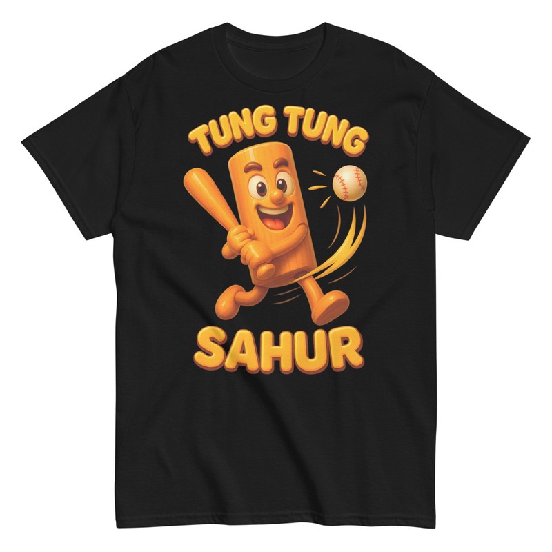 T-shirts: Tung Tung Sahur Baseball Drôle