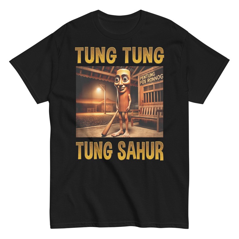 T-shirts: Tung Tung Sahur Bat Nuit Mème