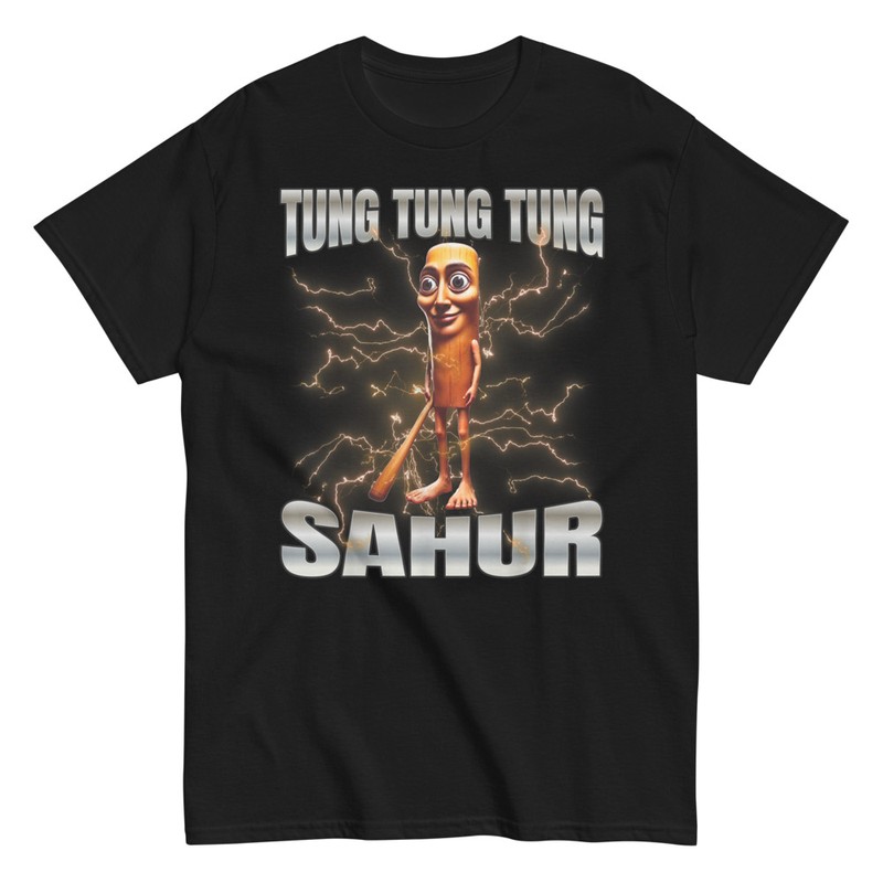 T-shirts: Tung Tung Sahur Foudre Mème