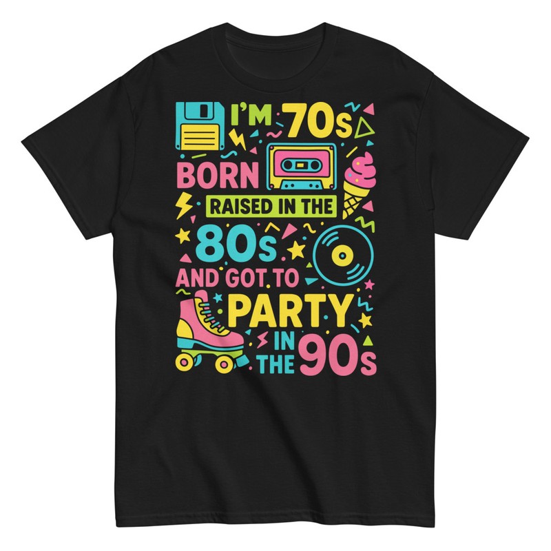 T-shirts: Né dans les 70s Élevé dans les 80s