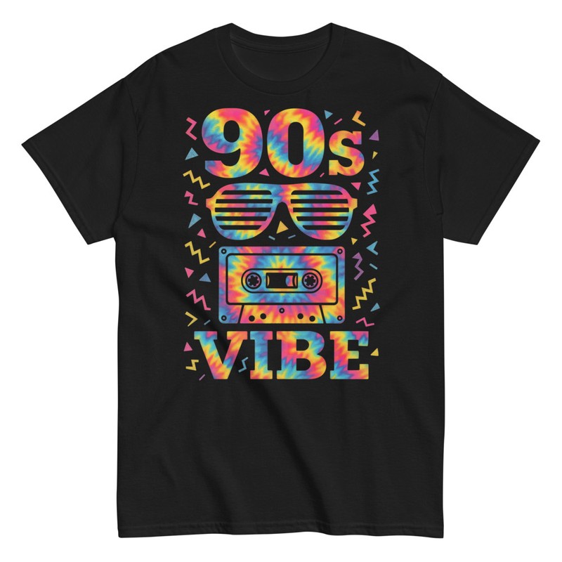 T-shirts: Ambiance 90s Imprimé Tie-dye