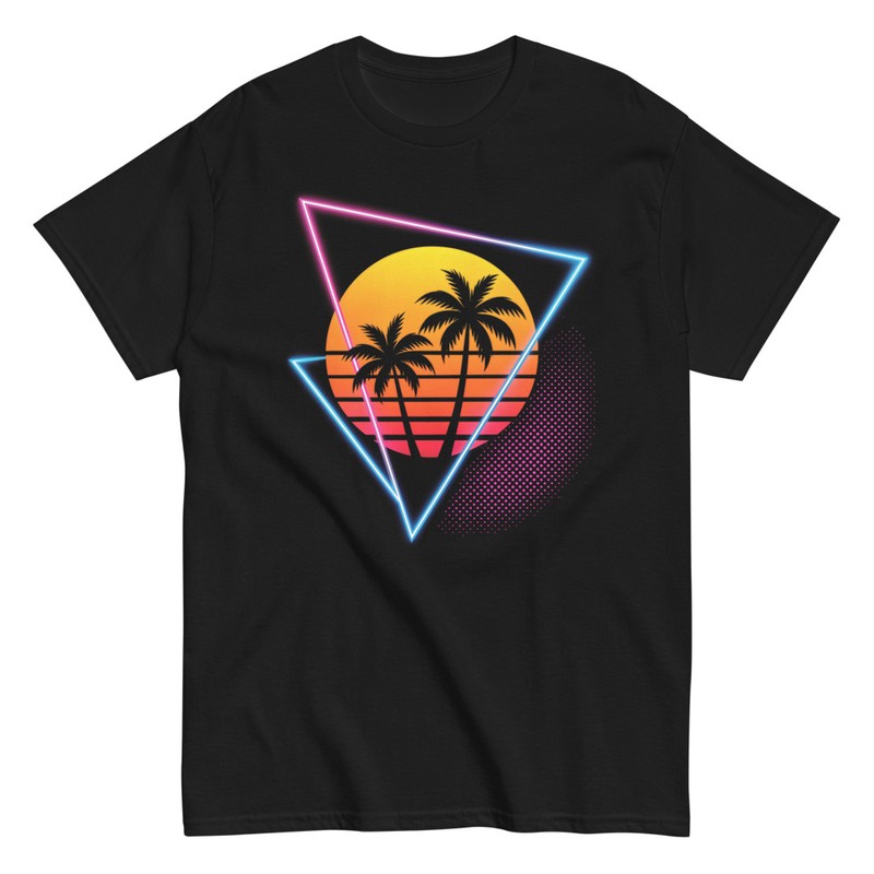T-shirts: Ambiance Coucher de Soleil Néon