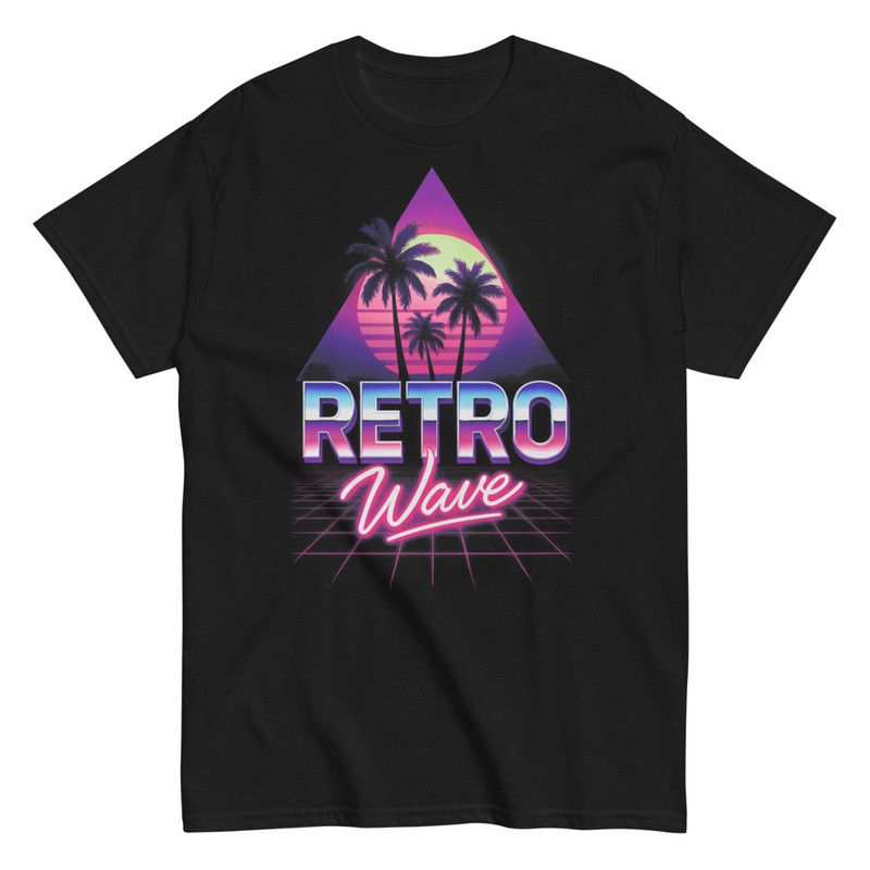 T-shirts: Vague Rétro Coucher de Soleil Vaporwave