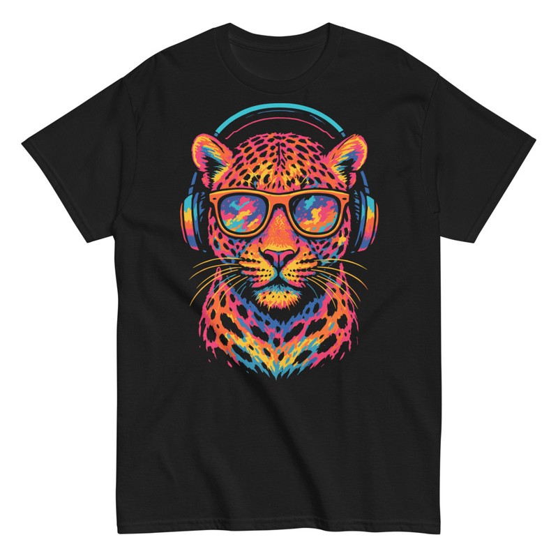 T-shirts: Léopard Cool avec Casque
