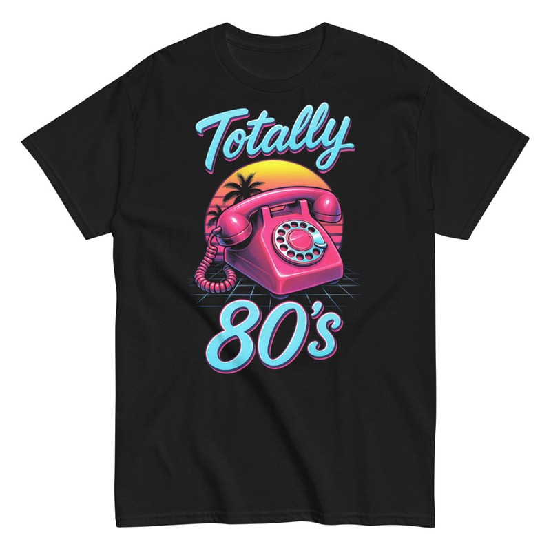 T-shirts: Téléphone Vintage Totalement Années 80