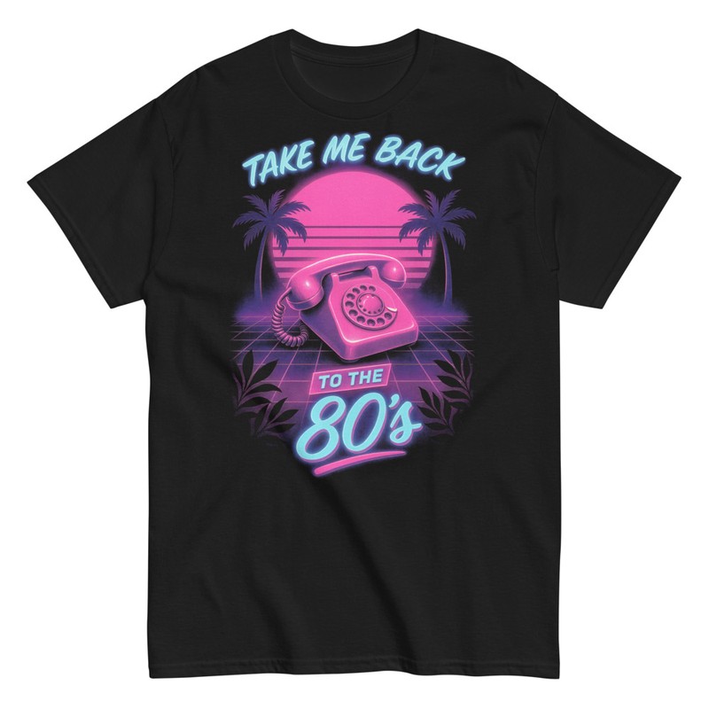 T-shirts: Take Me Back To The 80s Téléphone