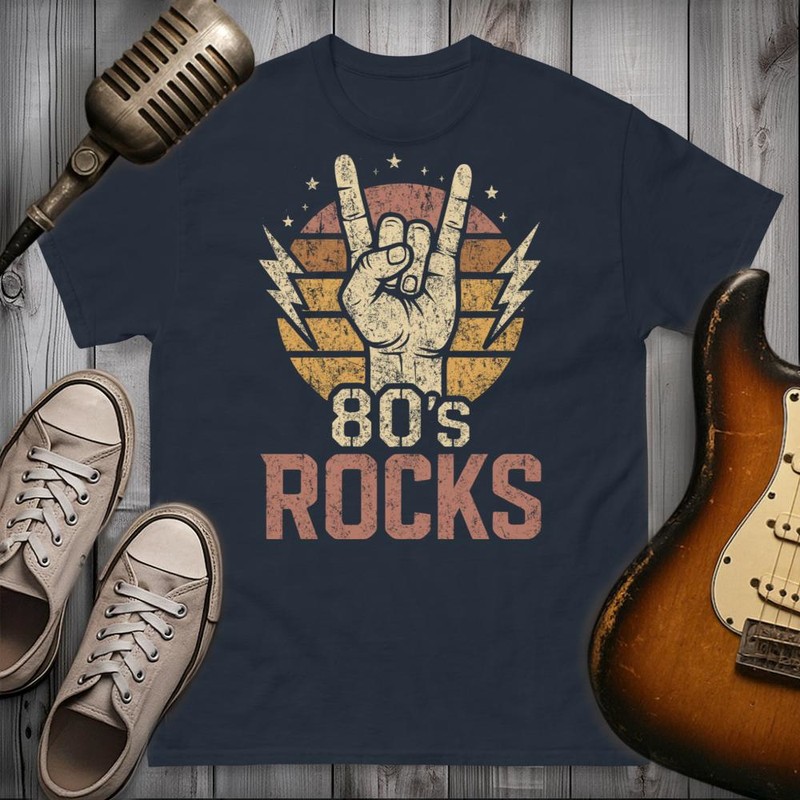 T-shirts: 80s Rocks Heavy Metal