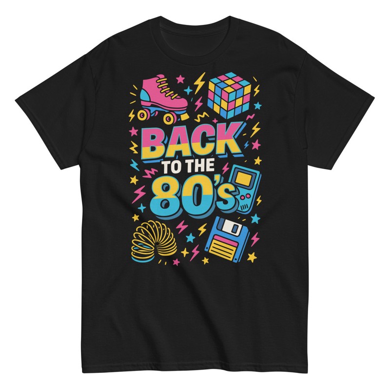 T-shirts: Back to the 80s Jeux Rétro