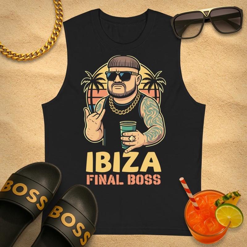 T-shirts: T-shirt sans manches Ibiza Final Boss