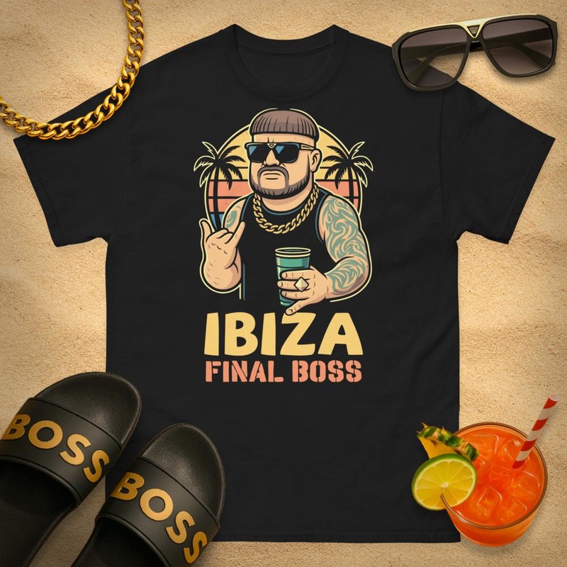 T-shirts: T-shirt Ibiza Final Boss Jack Kay Viral