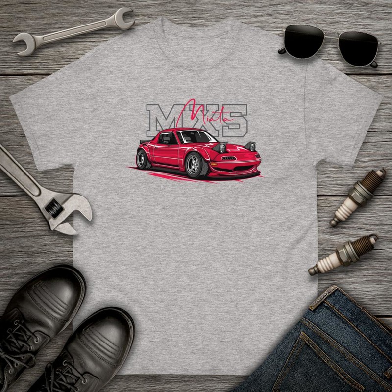 T-shirts: Voiture Tuning JDM Miata MX5 Rouge