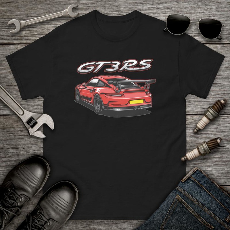 T-shirts: Voiture JDM Tuning Porsche GT3RS Rouge