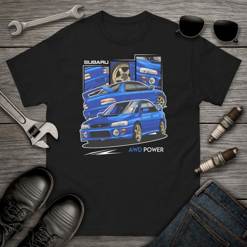T-shirts: Coche AWD Power 4x4 Japonais
