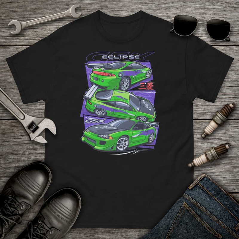 T-shirts: Eclipse 1995 Brian Fast and Furious