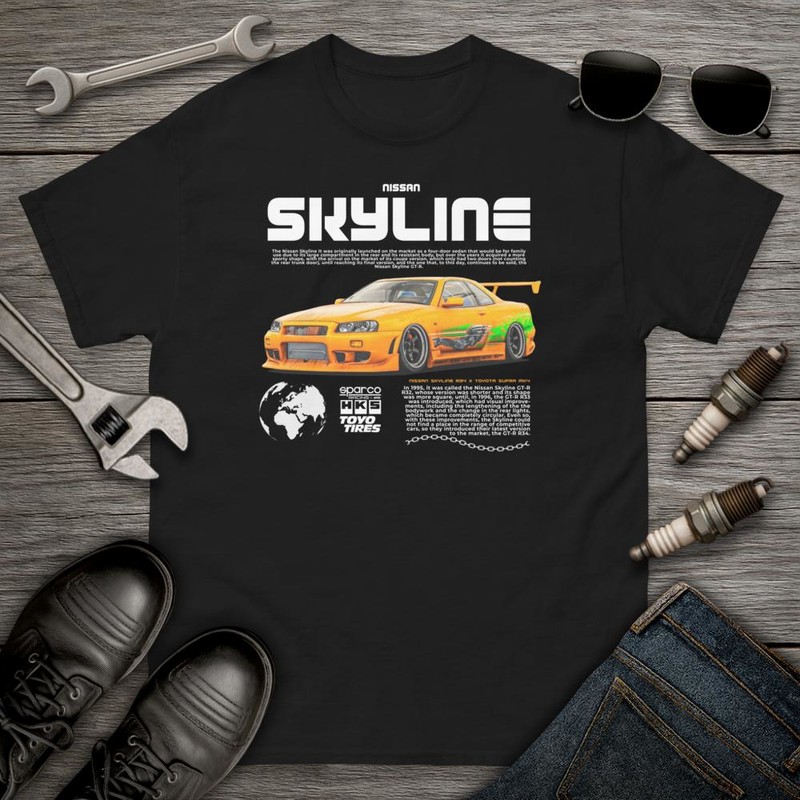 T-shirts: Nissan Skyline Fast and Furious Drift de Tokyo