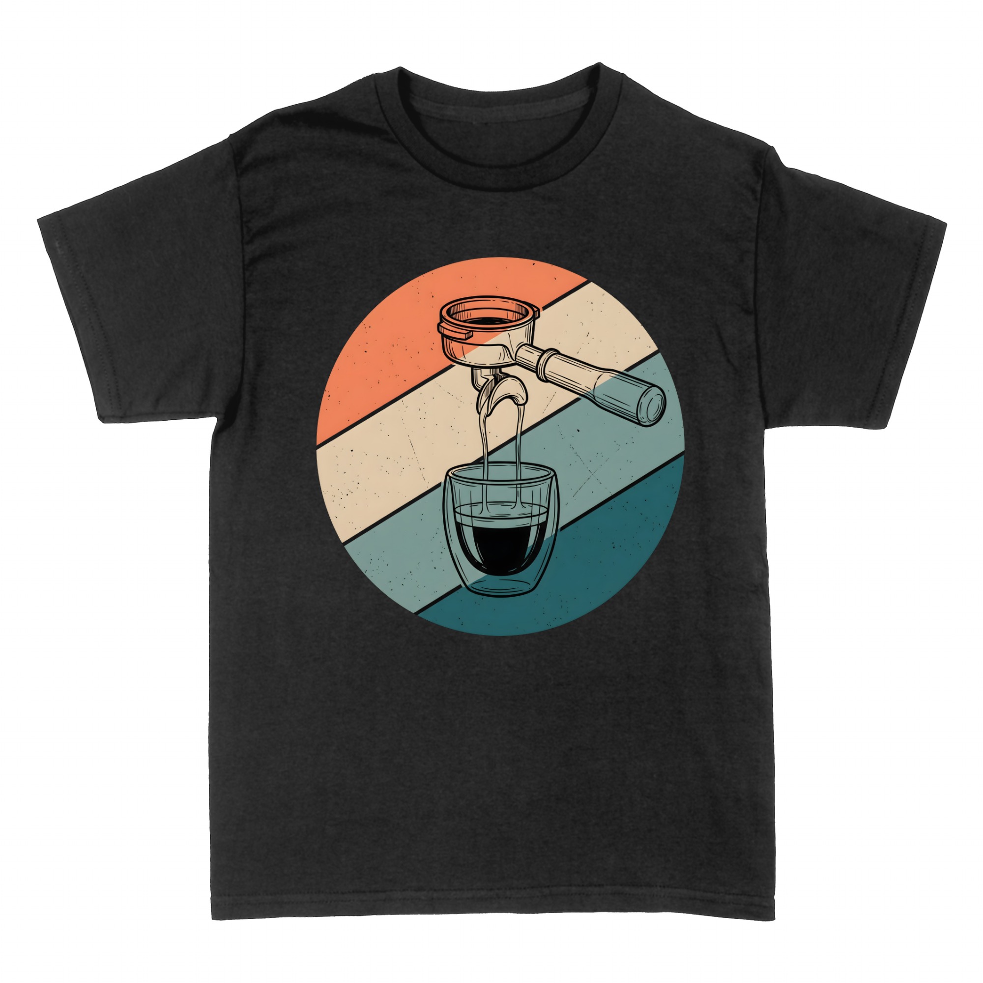 T-shirts: Tee shirt Caf&eacute; Espresso Vintage pour Papa Papi