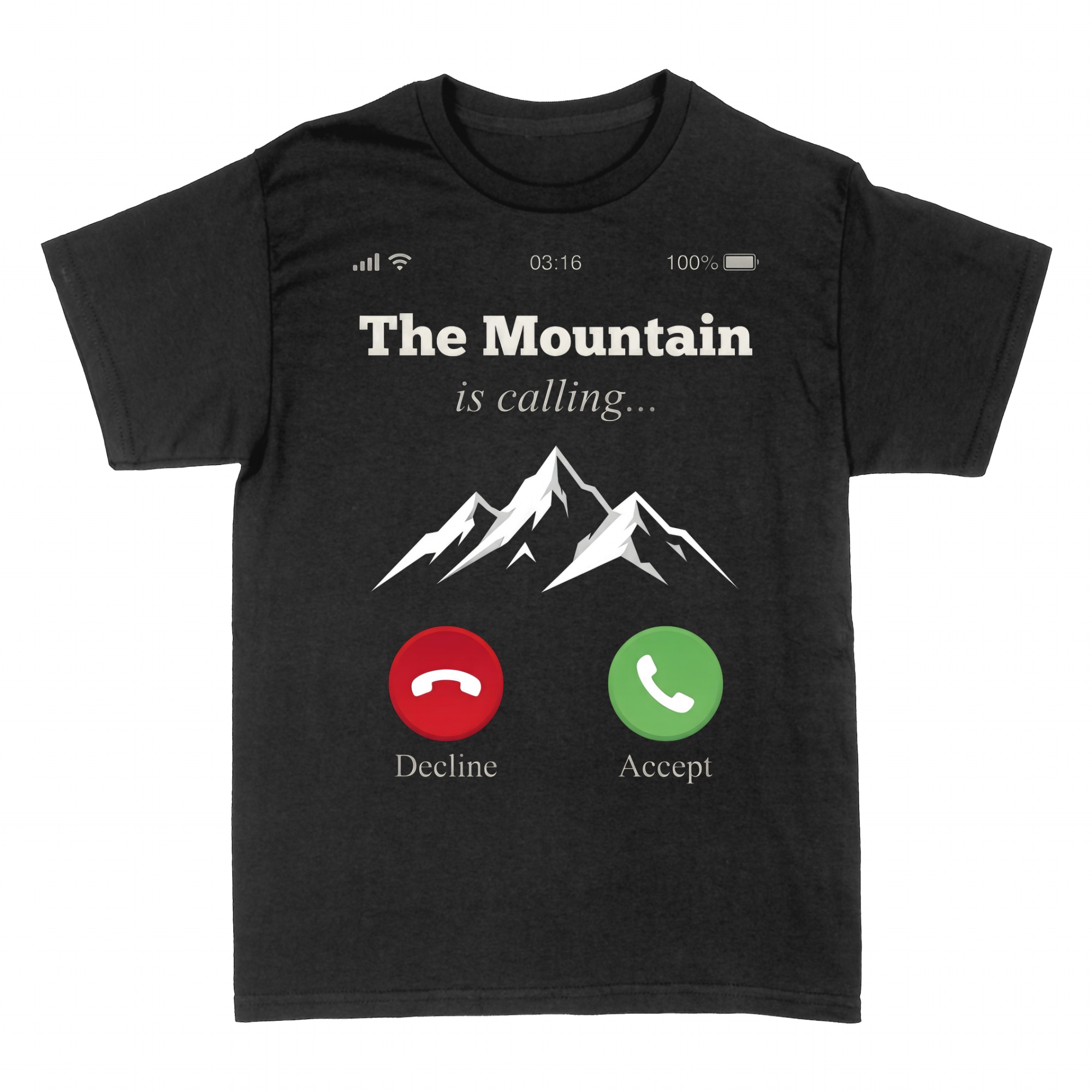 T-shirts: The Mountain is calling Randonn&eacute;e