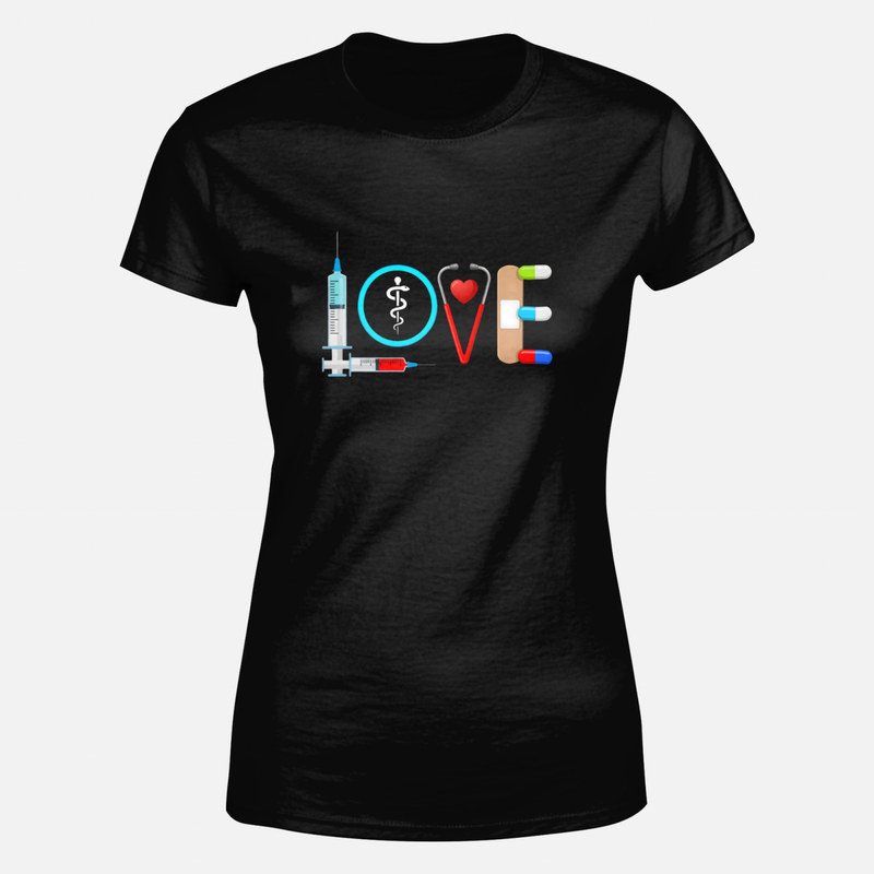T-shirts: LOVE en outils medicaux soignant