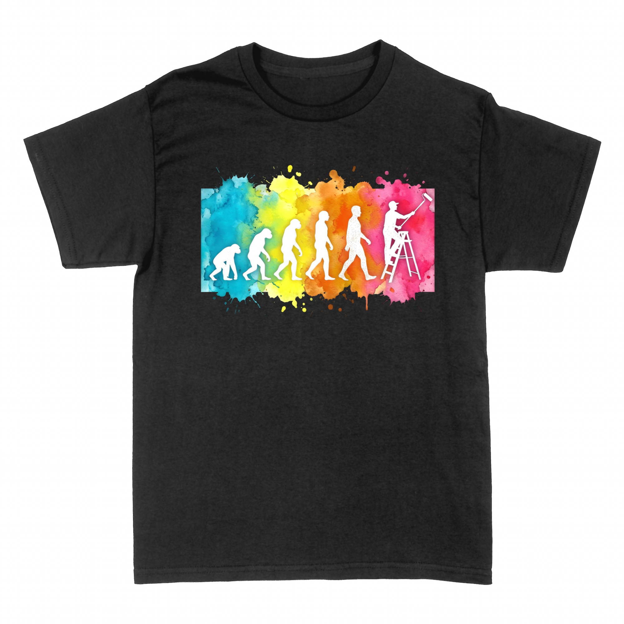 T-shirts: Tee shirt &Eacute;volution Peintre en B&acirc;timent