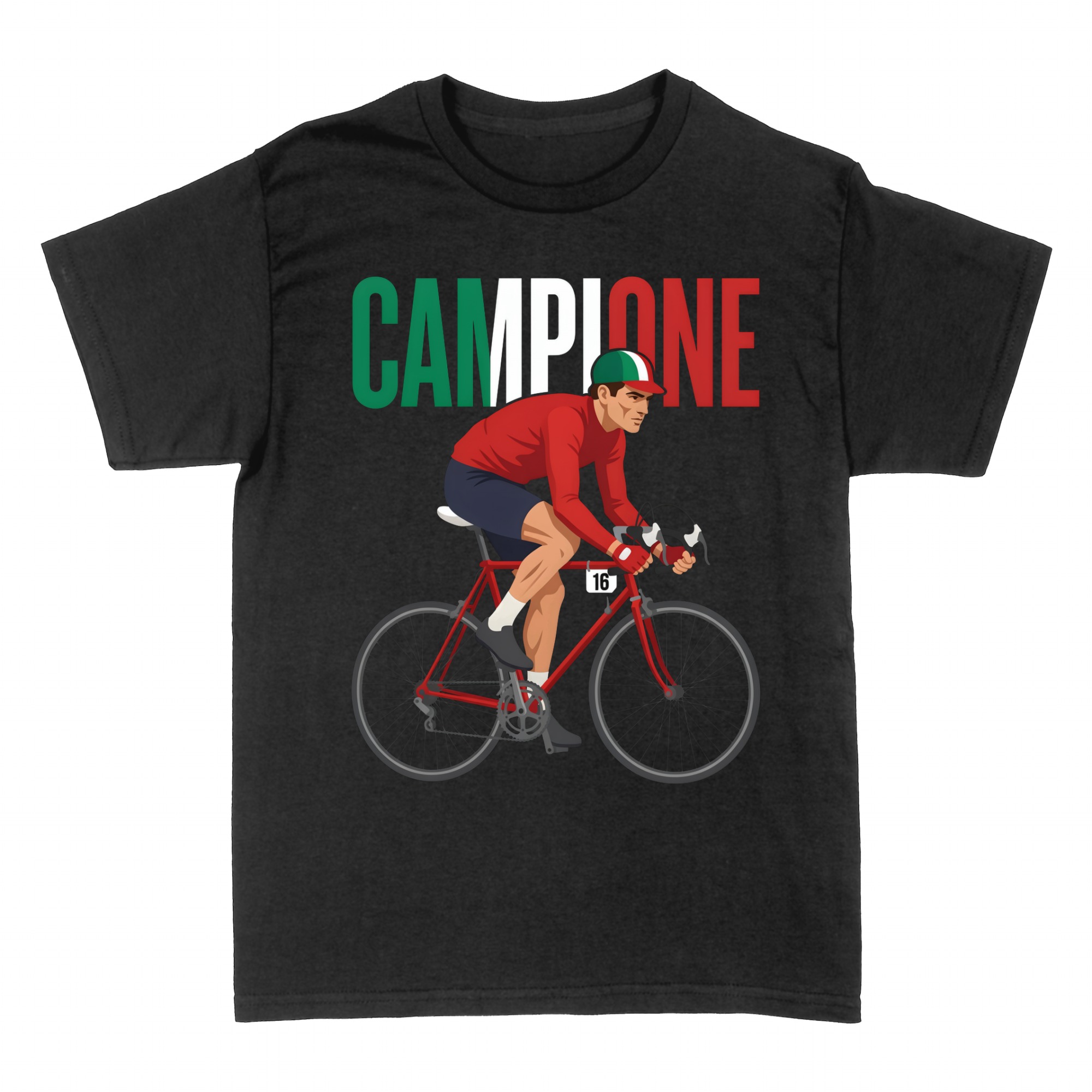 T-shirts: CAMPIONE Ciclismo Ciclista Bici da Corsa