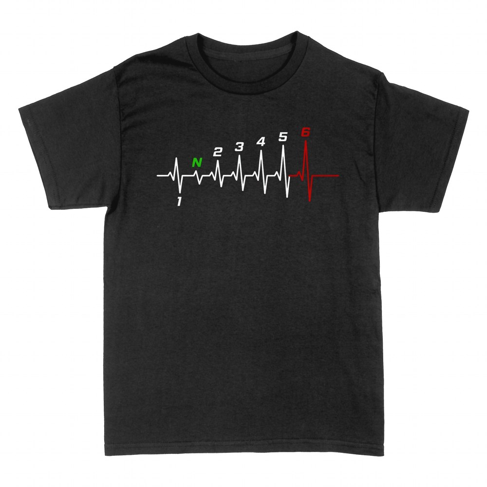 T-shirts: Battement de c&oelig;ur moto vitesses