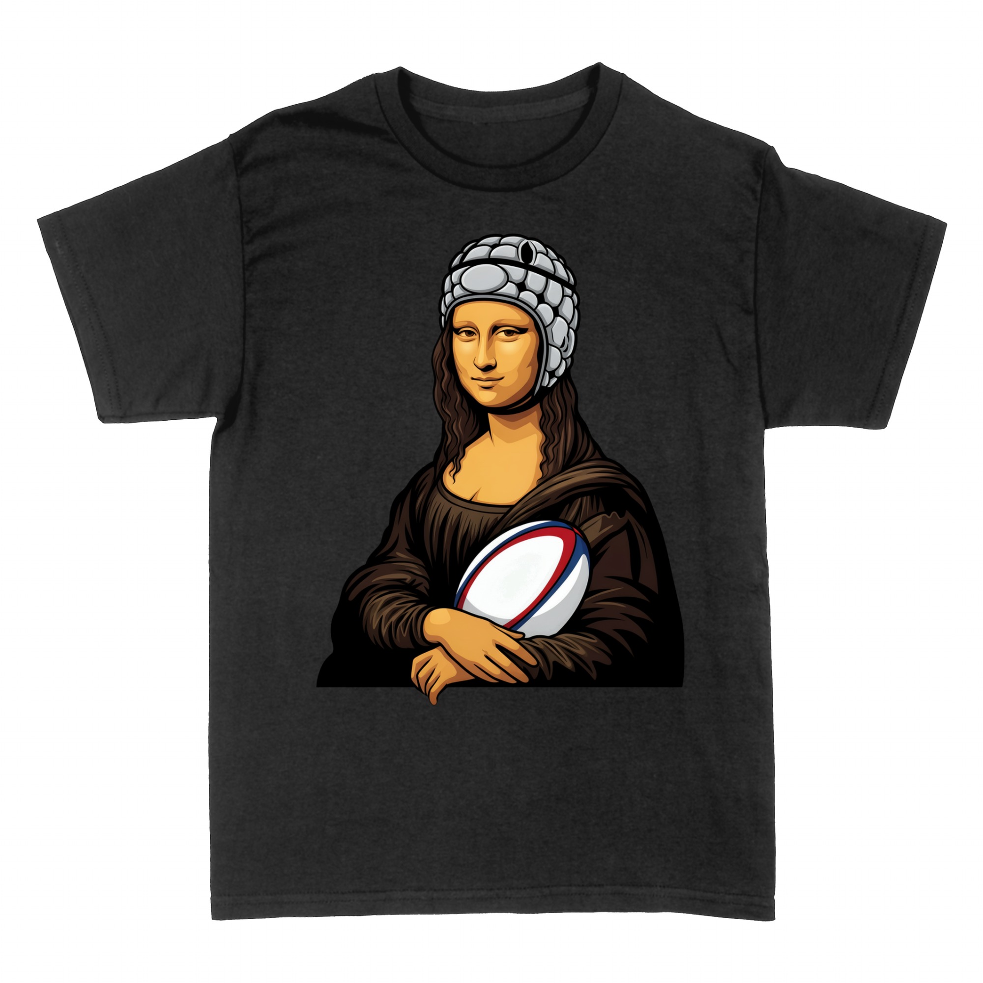 T-shirts: La Joconde Joueuse de Rugby Humour