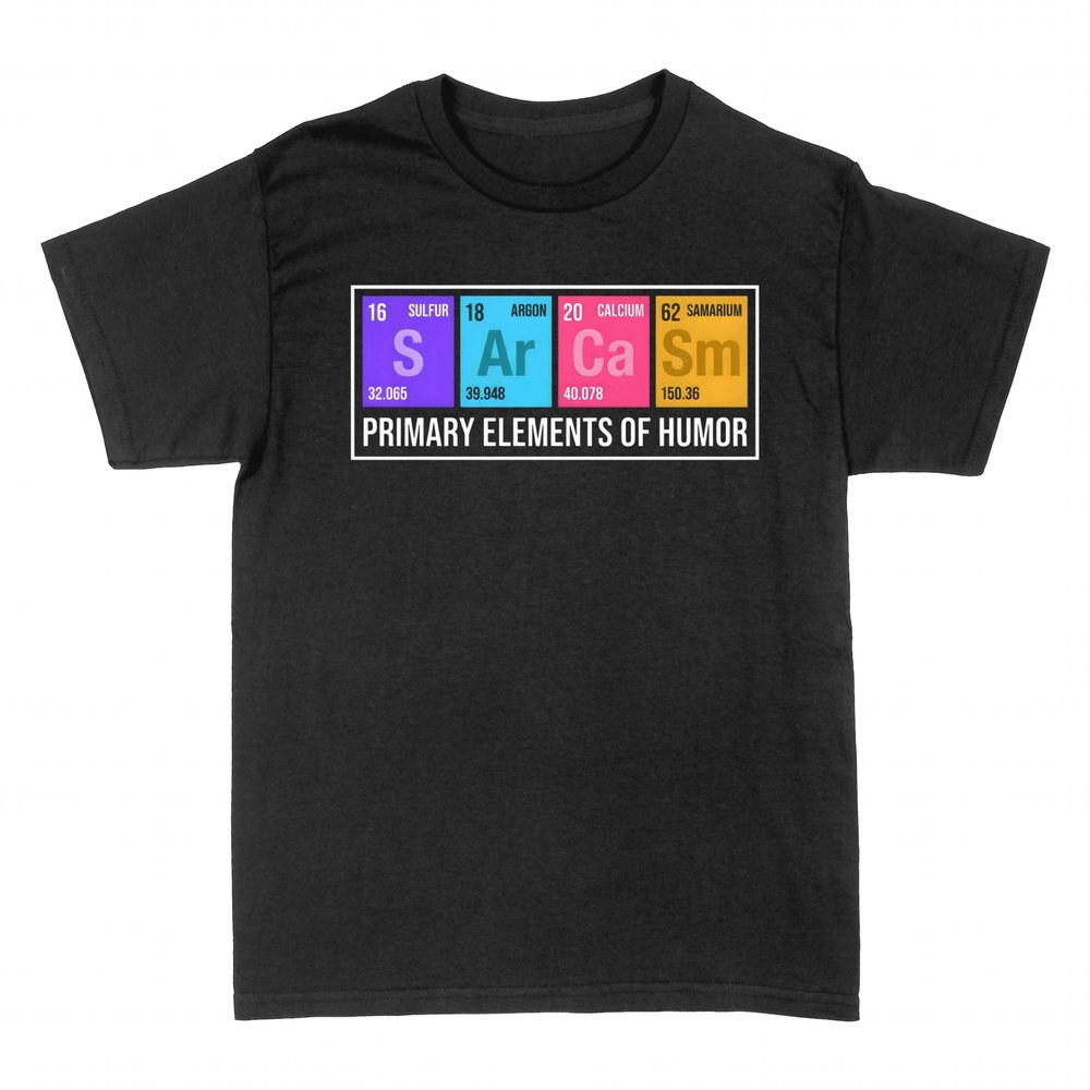 T-shirts: &Eacute;l&eacute;ments chimiques du sarcasme